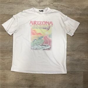 SHEIN White Arizona Southwest Tee